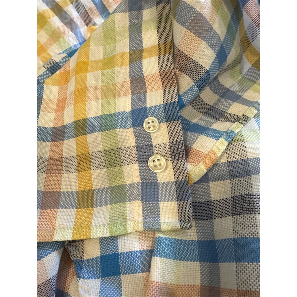 Paul Shark Yachting‎ Shirt Mens Long Sleeve Button Up Check Gingham Plaid Large - Picture 5 of 5